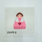February Angel Needlepoint Canvas - KC Needlepoint