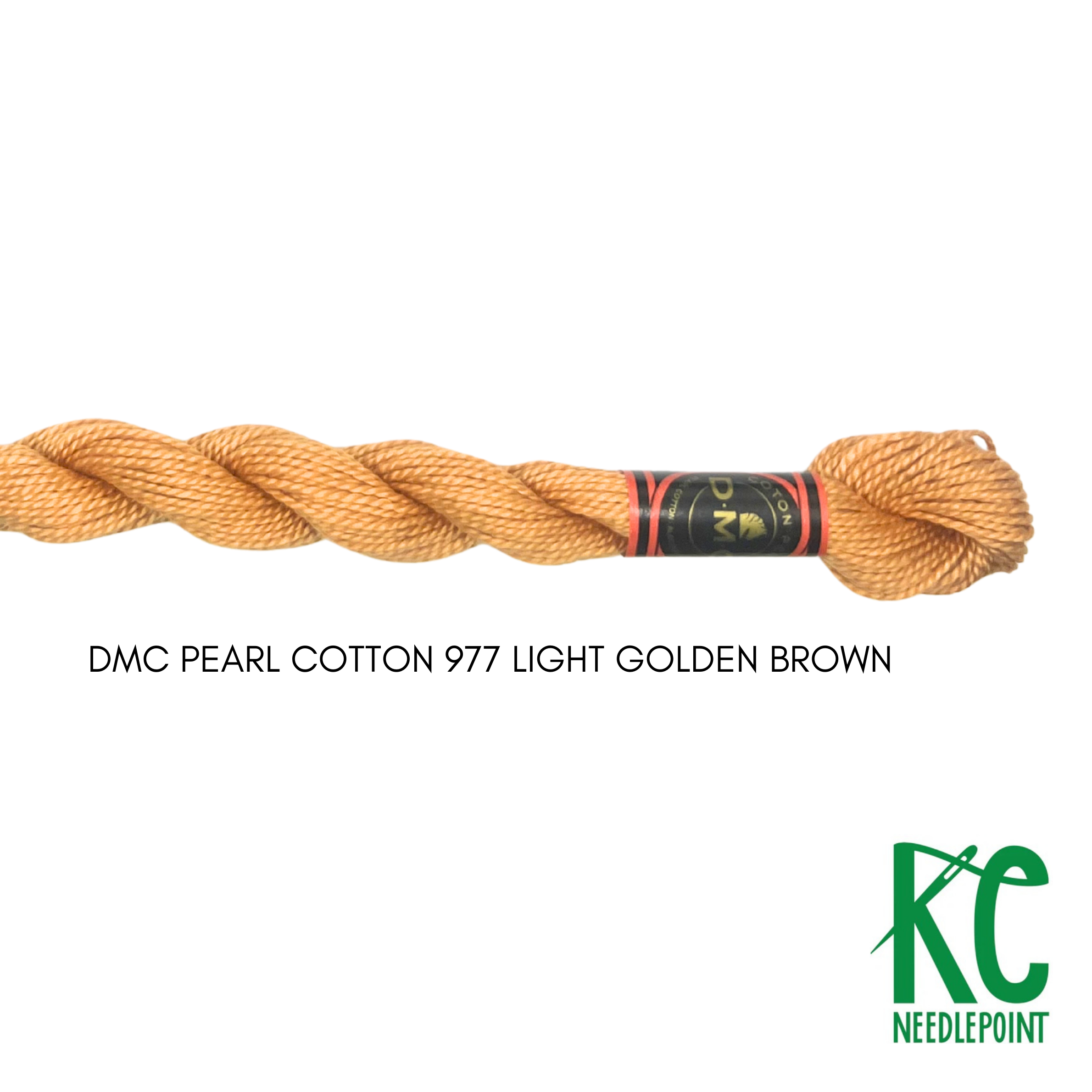 DMC 5 Pearl Cotton 977</br>Light Golden Brown - KC Needlepoint