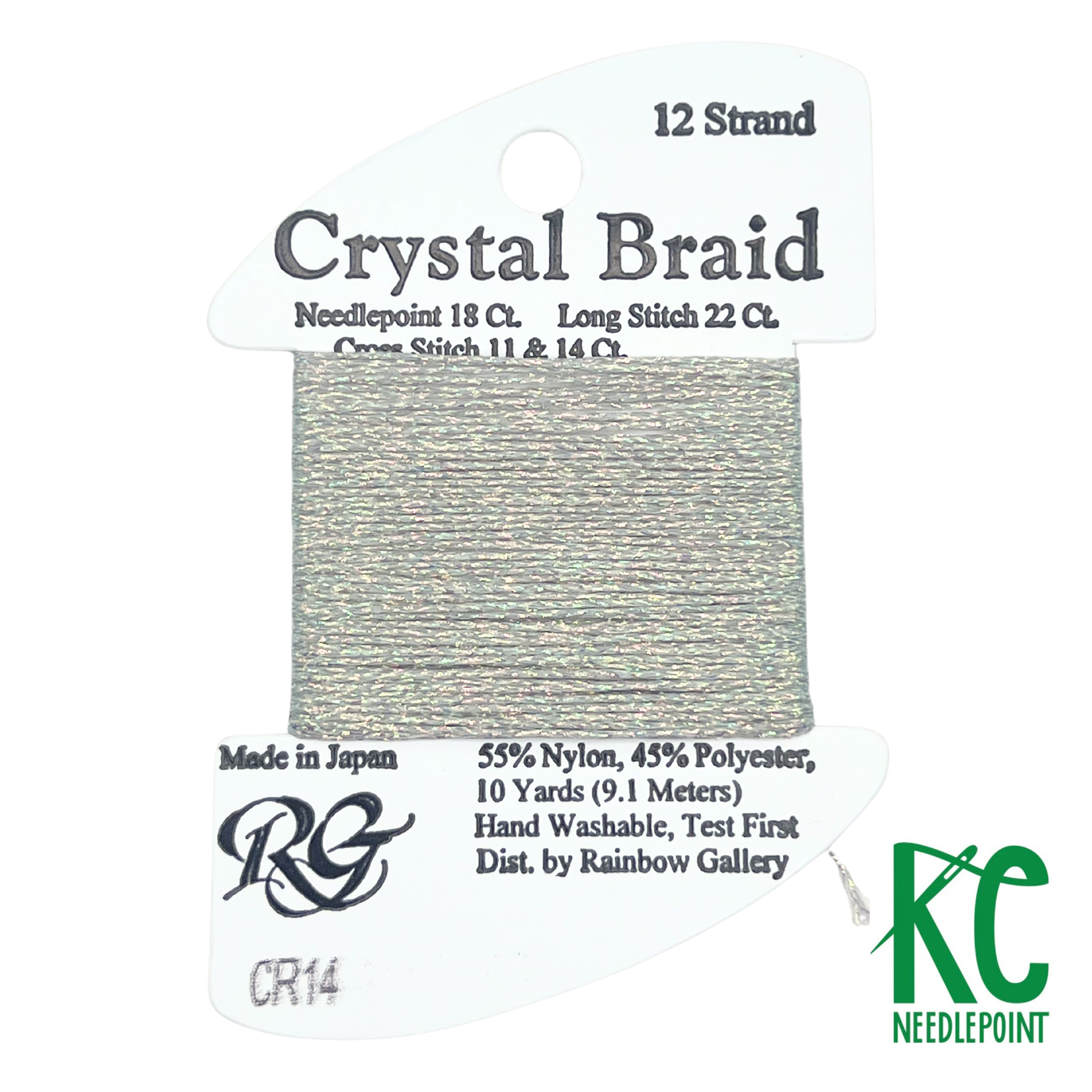 Crystal Braid CR14 Silver Pearl - KC Needlepoint