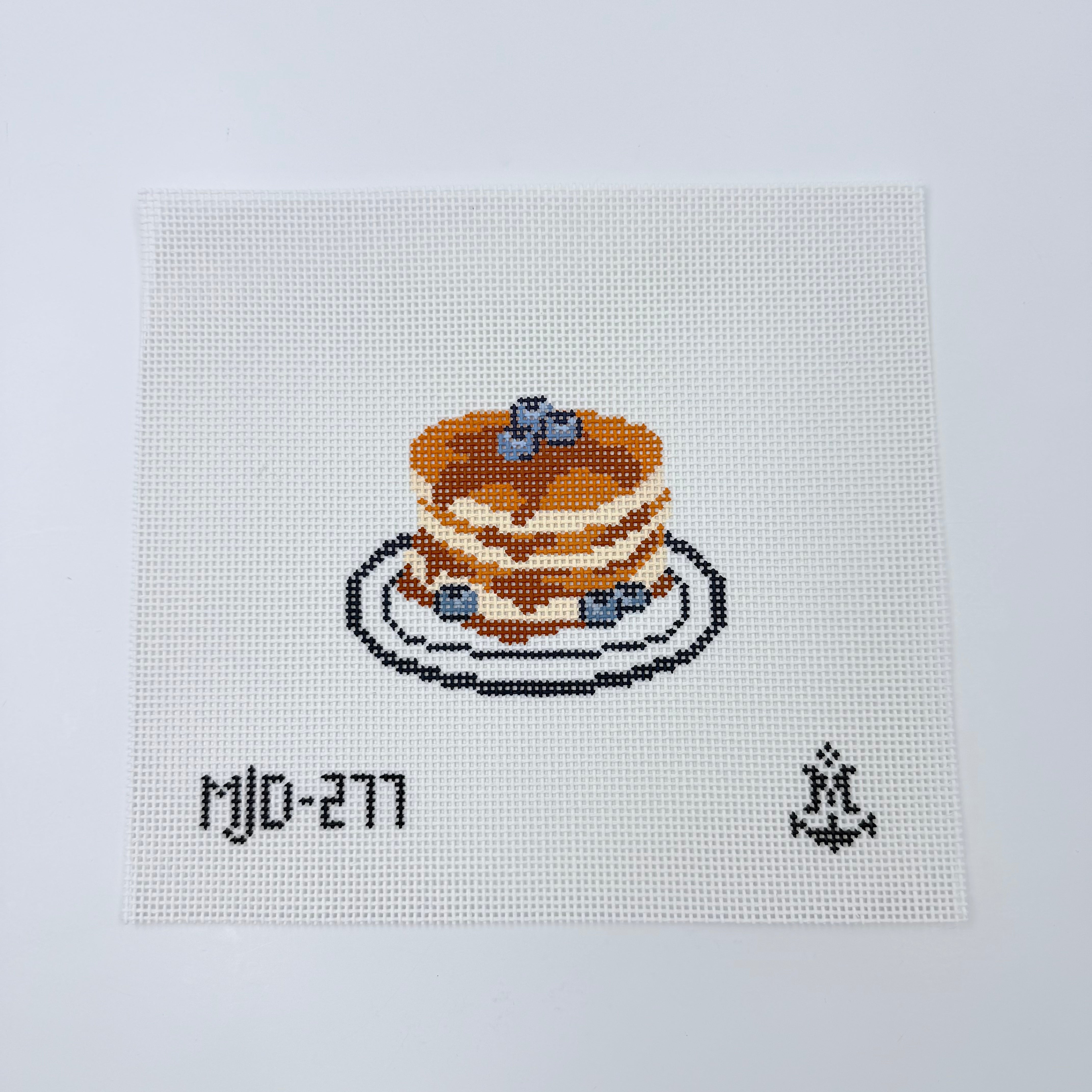 Blueberry Pancakes Canvas - KC Needlepoint