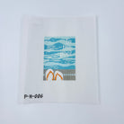 In The Pool Canvas - KC Needlepoint
