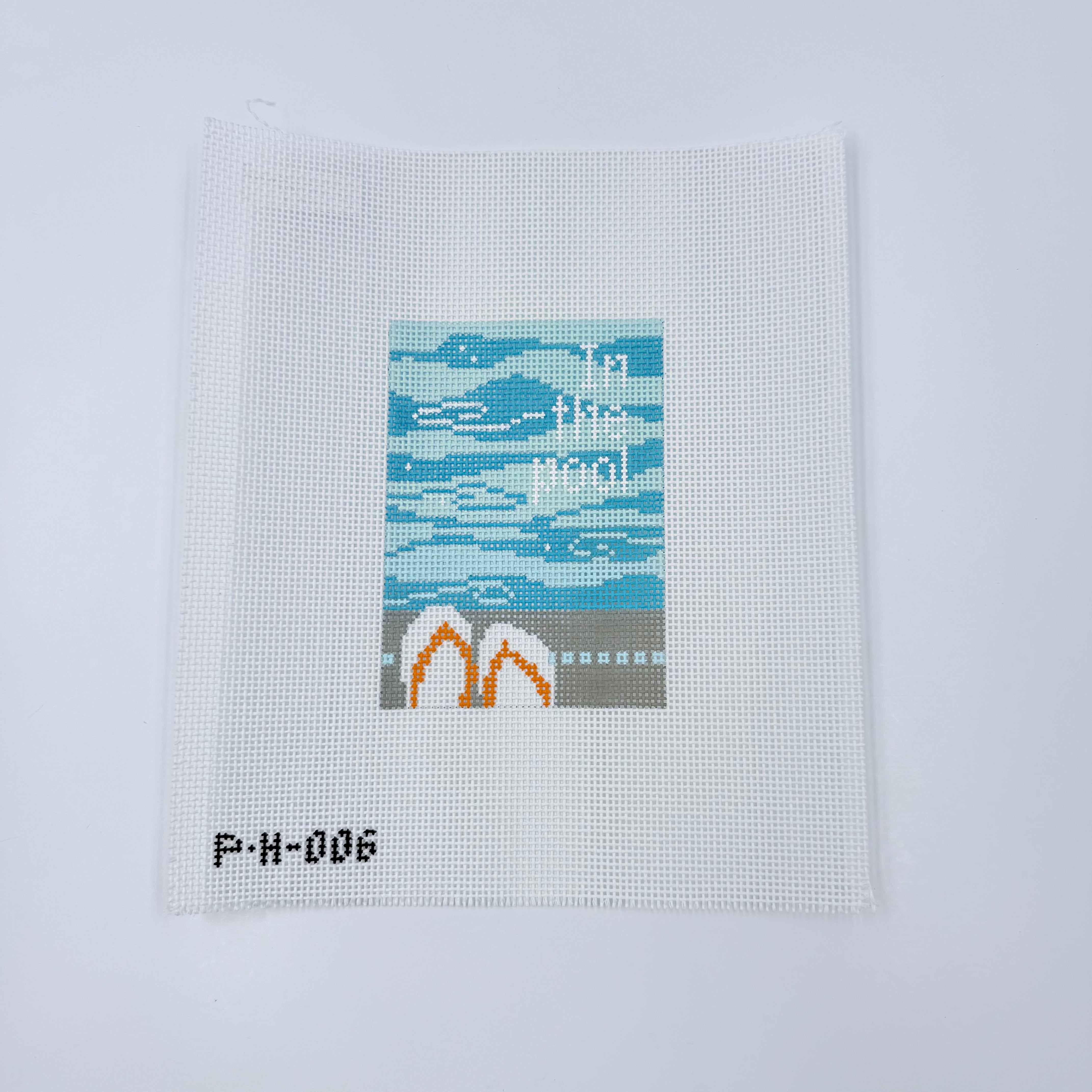 In The Pool Canvas - KC Needlepoint