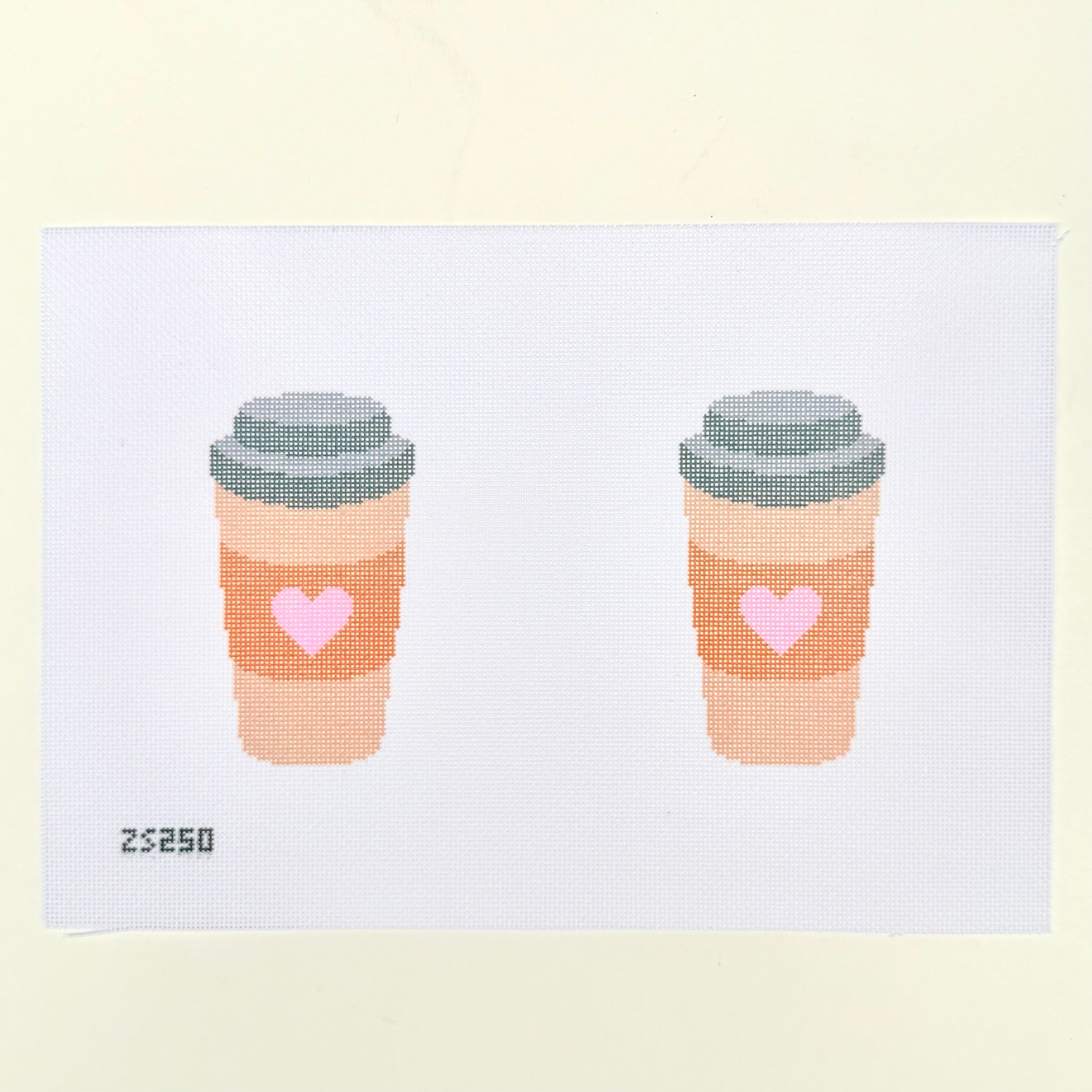 Coffee Scissors Case Needlepoint Canvas - KC Needlepoint