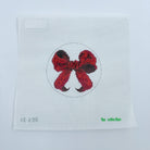 Mini Red Bow Needlepoint Canvas - KC Needlepoint
