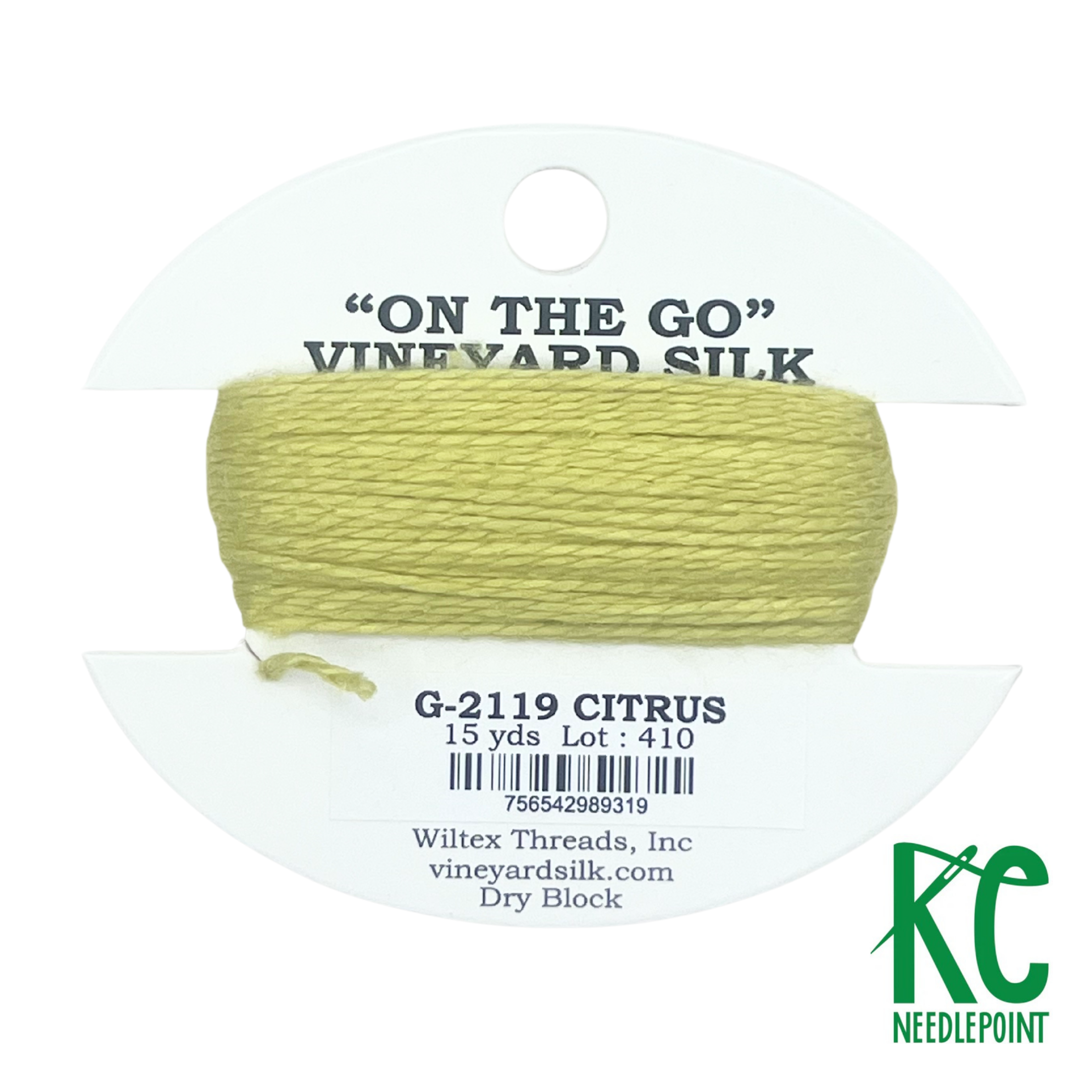 Vineyard Silk Card G2119 Citrus - KC Needlepoint