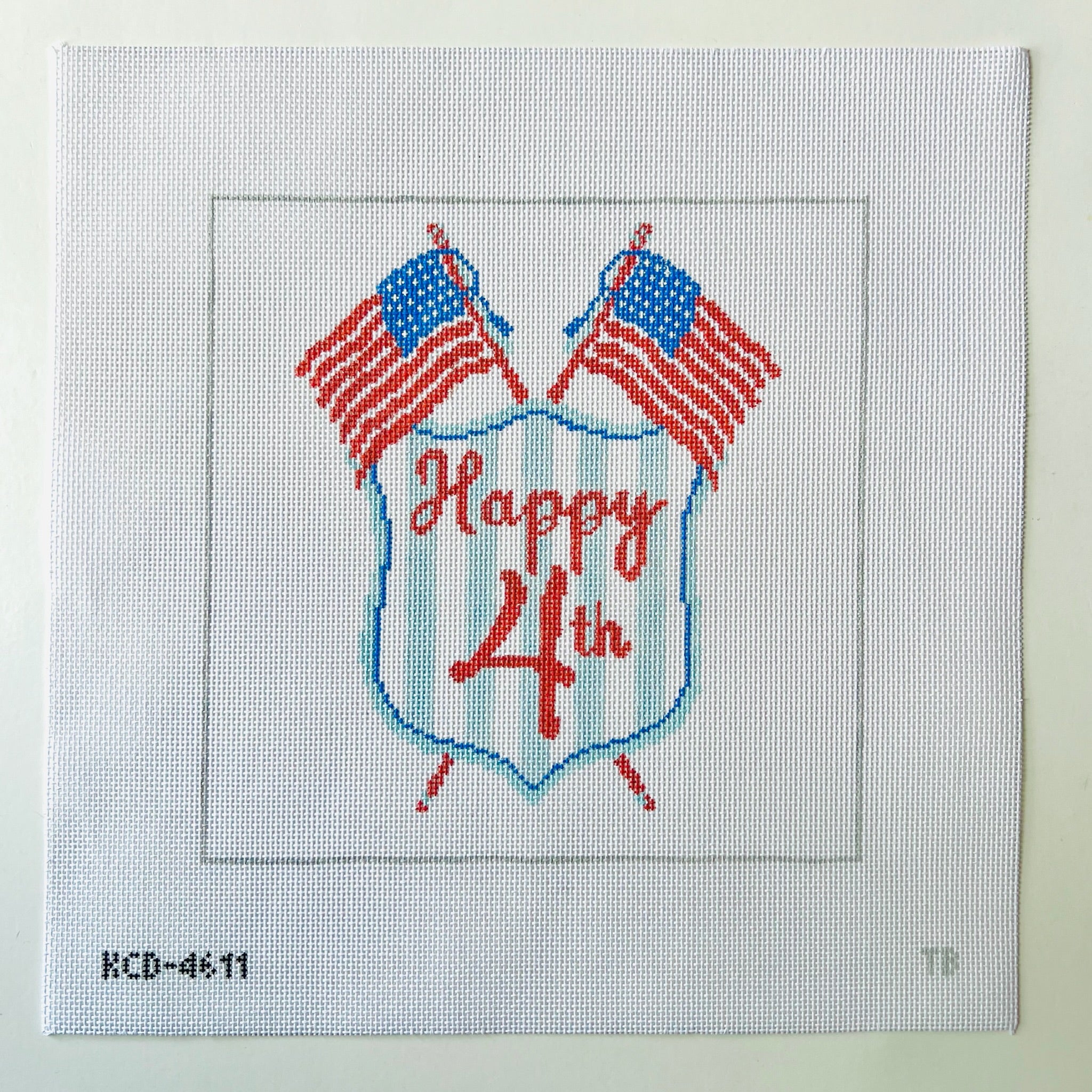 Happy 4th of July Canvas - KC Needlepoint