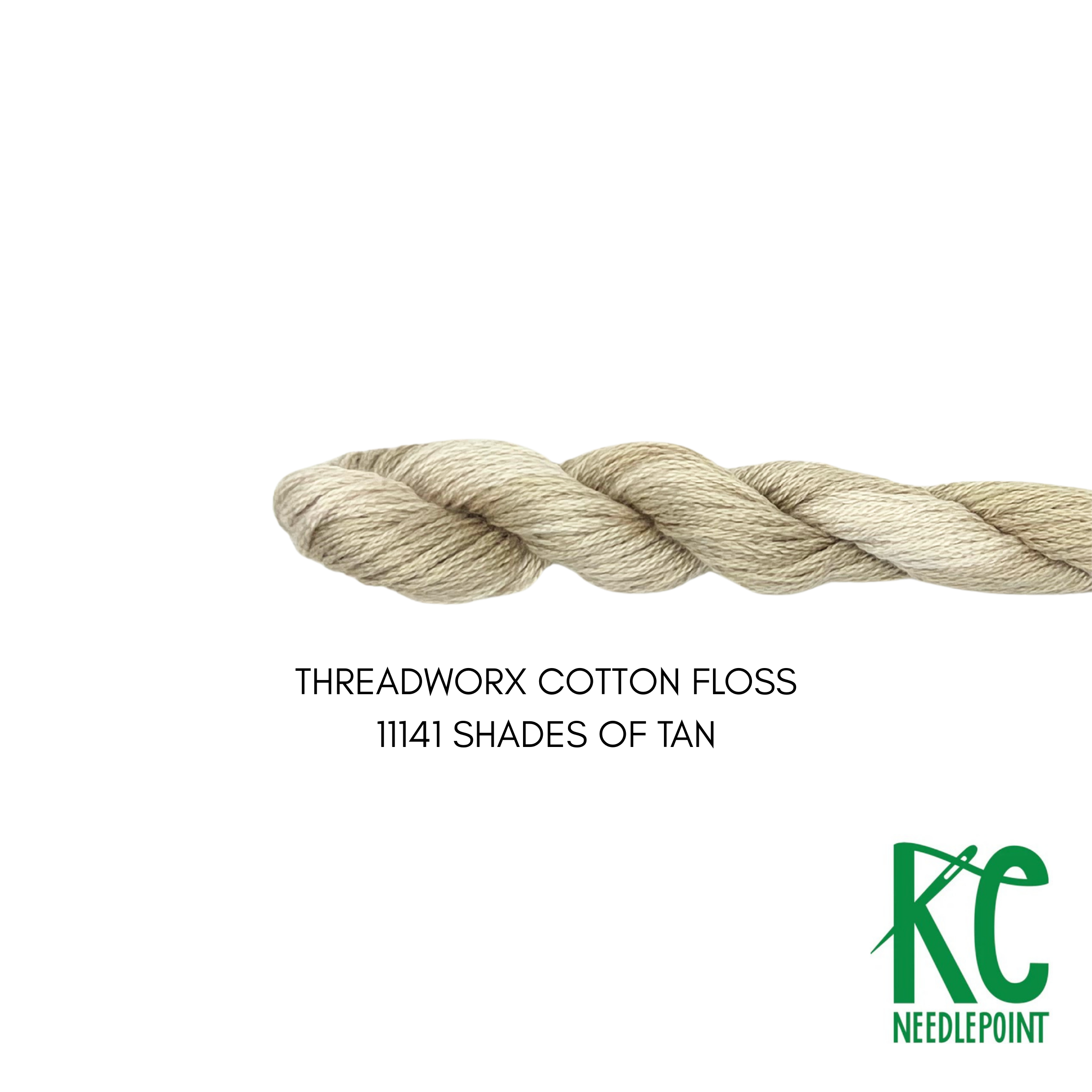 ThreadworX Cotton Floss 11141 Shades of Tan - KC Needlepoint