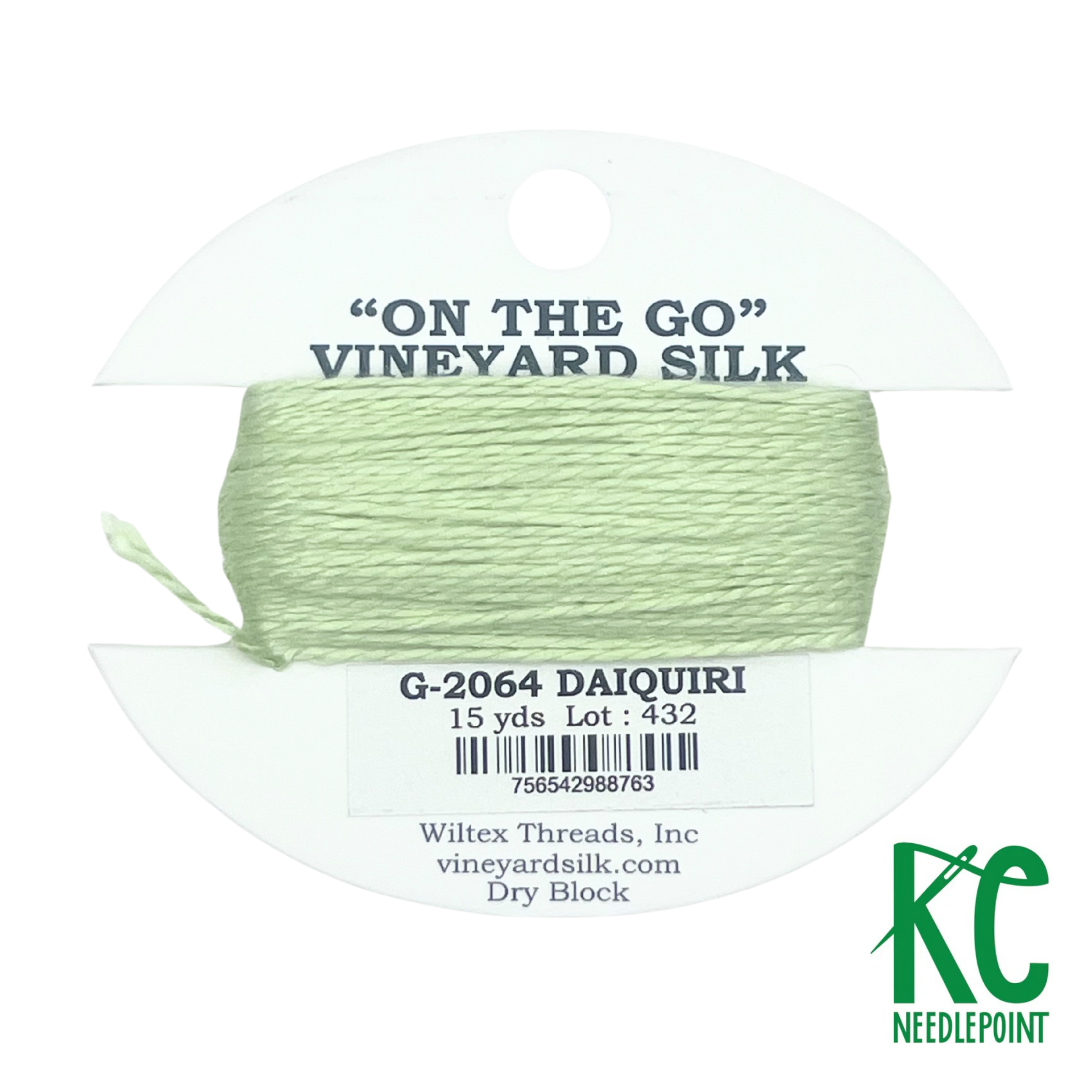 Vineyard Silk Card G2064 Daiquiri - KC Needlepoint