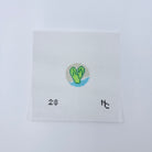 Flip Flops Key Fob Insert Canvas - KC Needlepoint