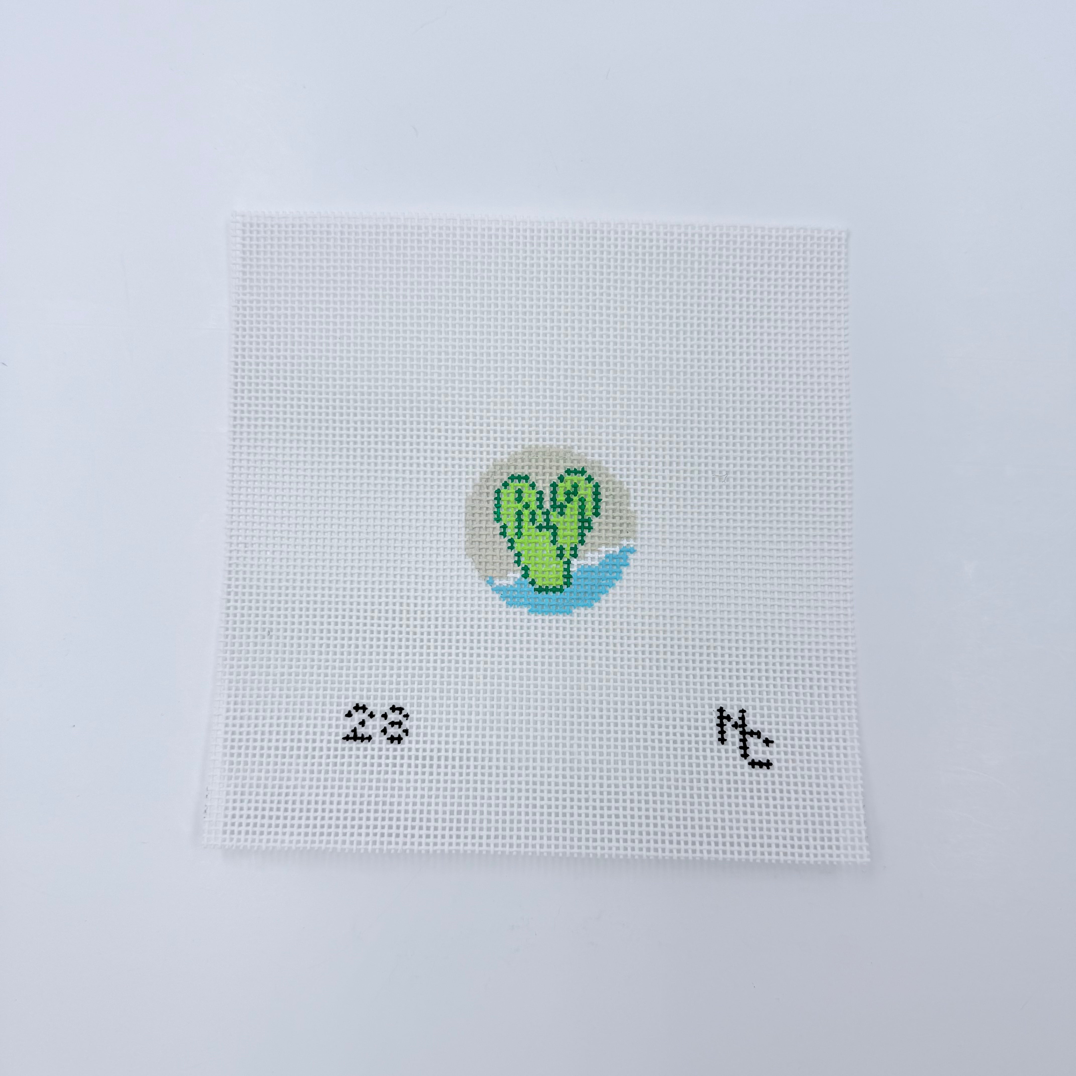 Flip Flops Key Fob Insert Canvas - KC Needlepoint