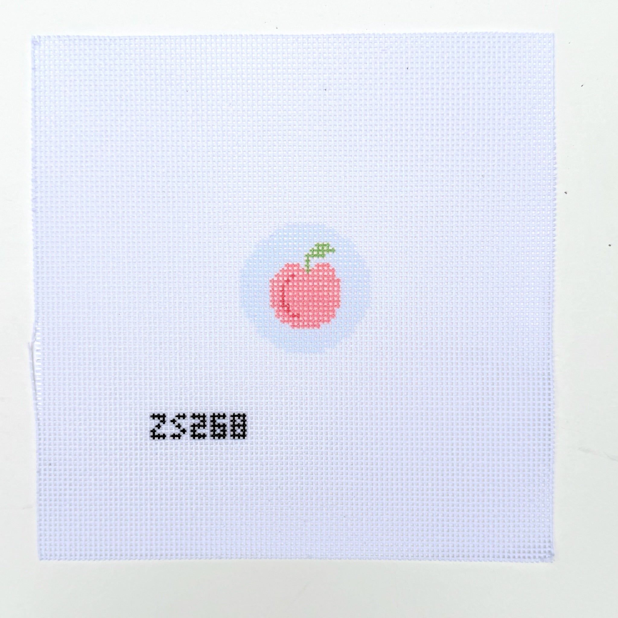 Peach Key Fob Needlepoint Canvas - KC Needlepoint