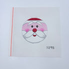 Santa Close Up Round Canvas - KC Needlepoint