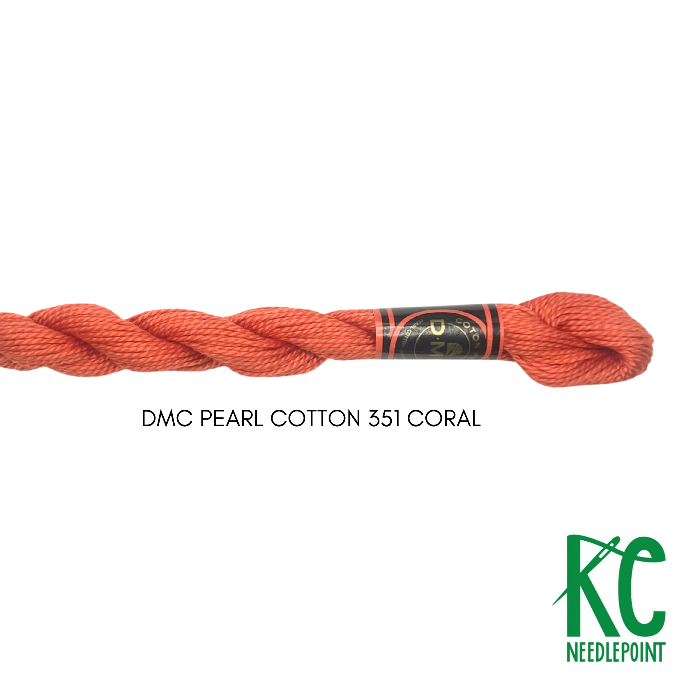 DMC 5 Pearl Cotton 351 Coral - KC Needlepoint