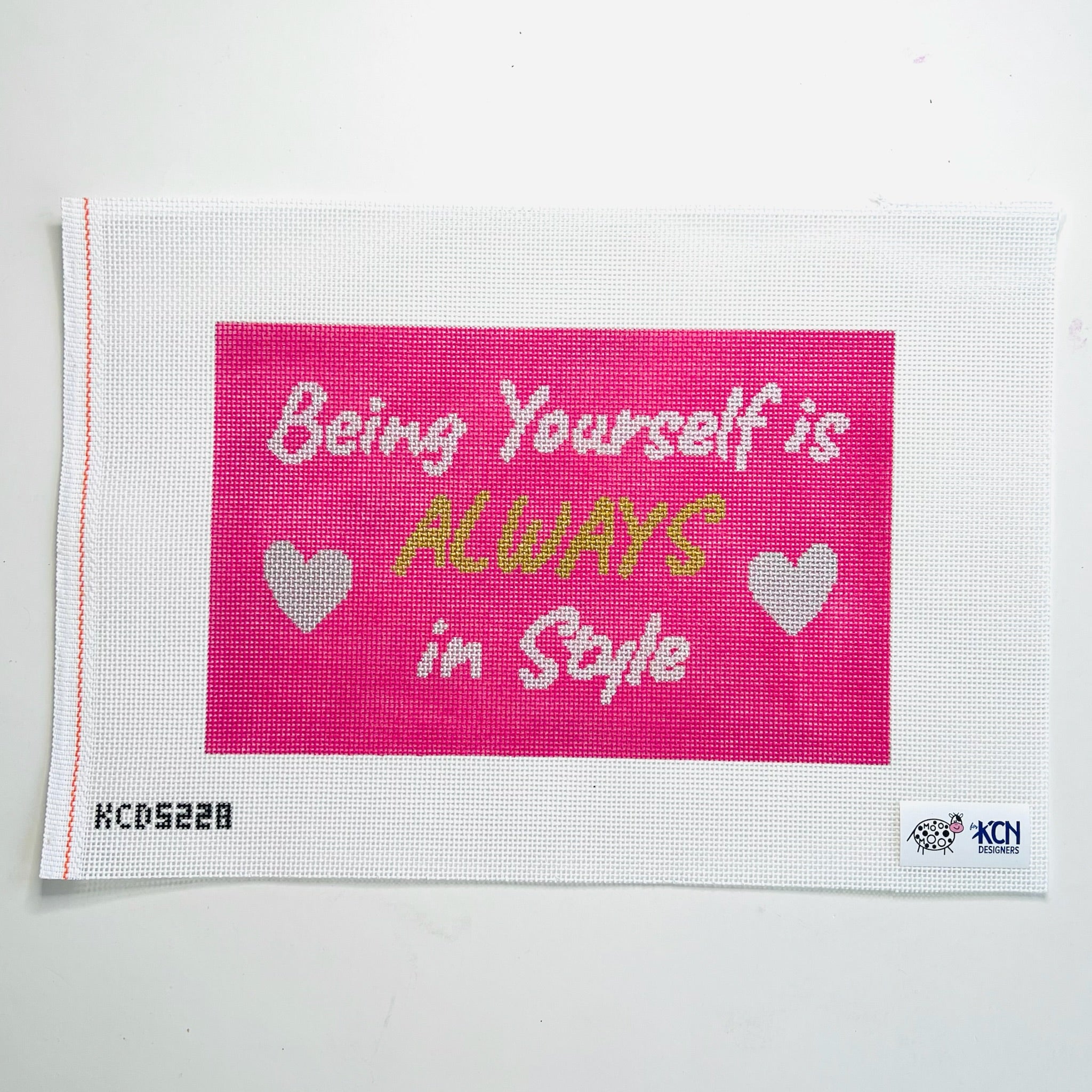 Being Yourself Is Always in Style Canvas - KC Needlepoint