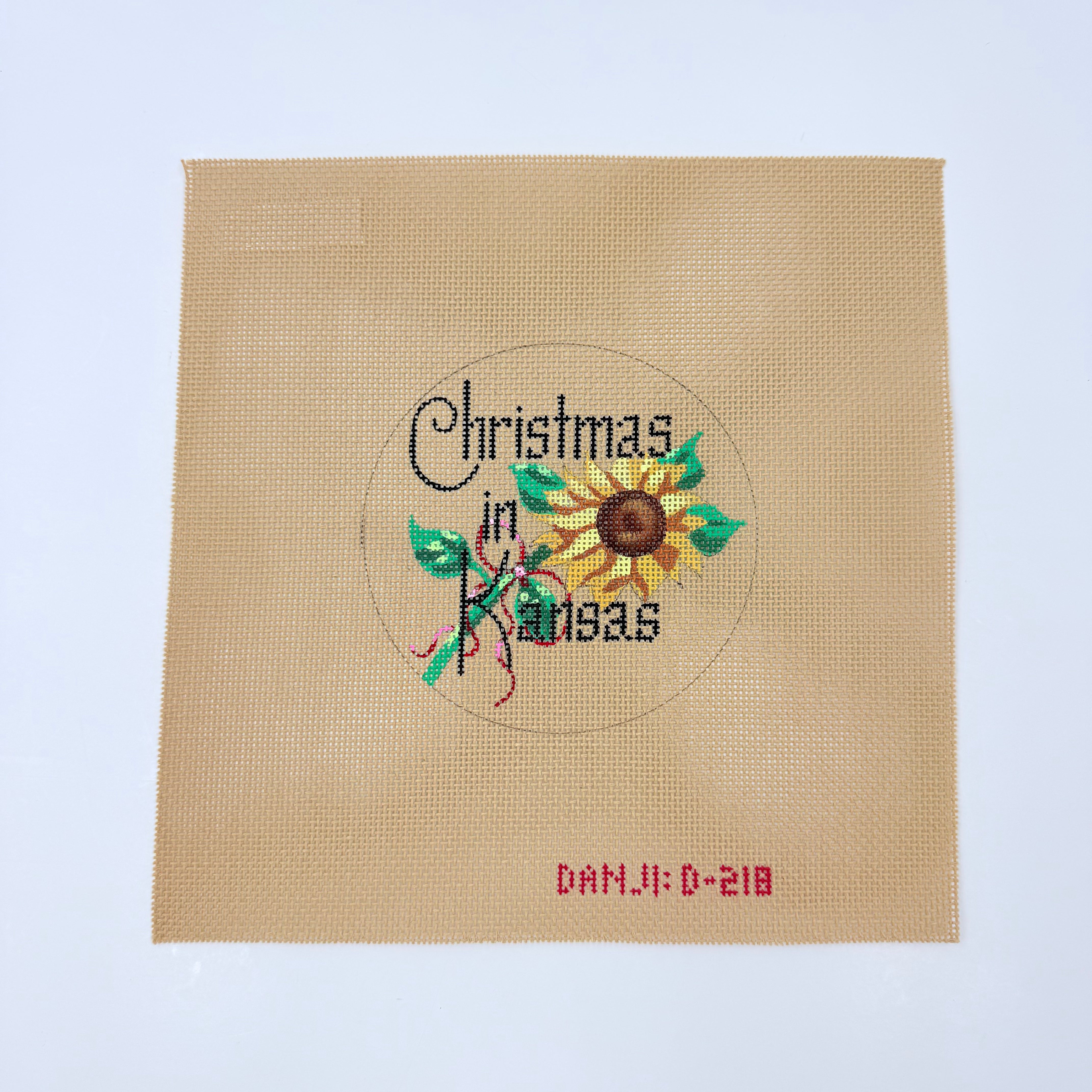 Christmas in Kansas Ornament Canvas - KC Needlepoint
