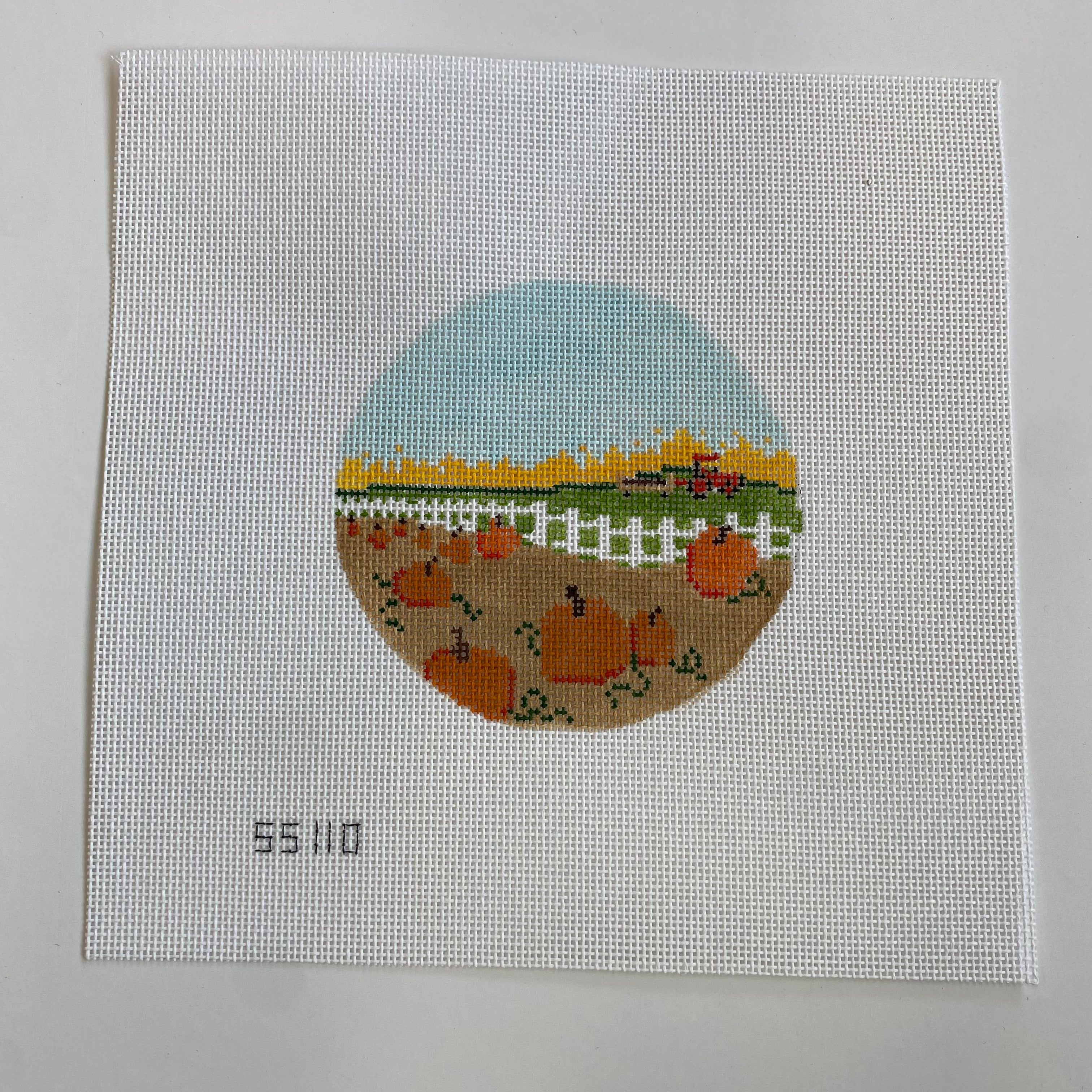 Pumpkin Patch Canvas - KC Needlepoint
