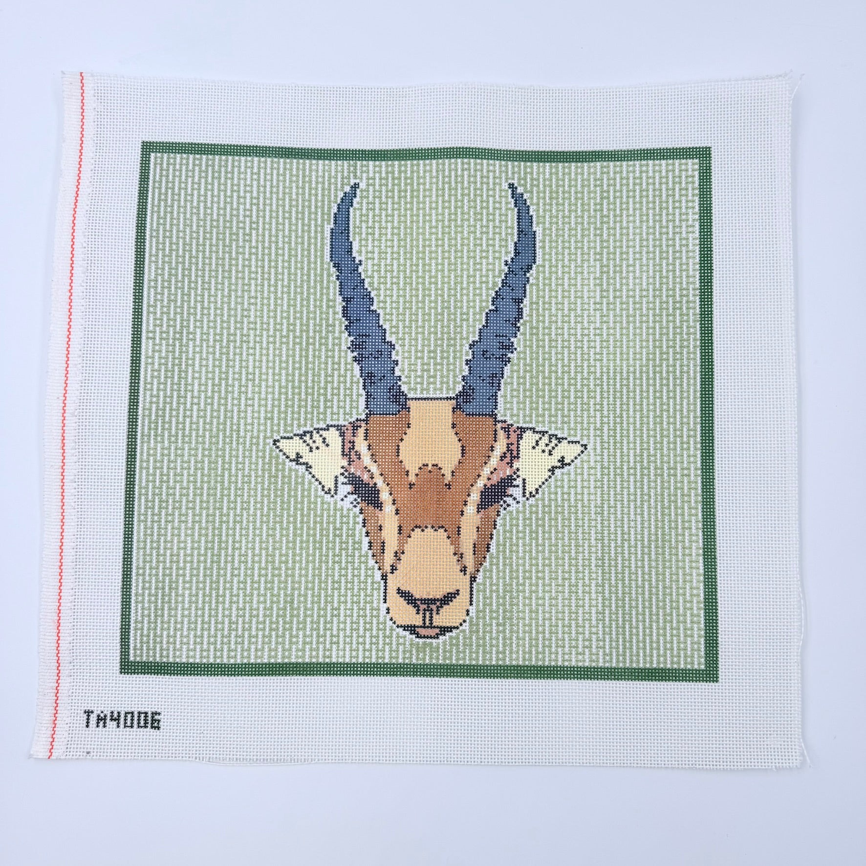 Olive Cantelope Canvas - KC Needlepoint