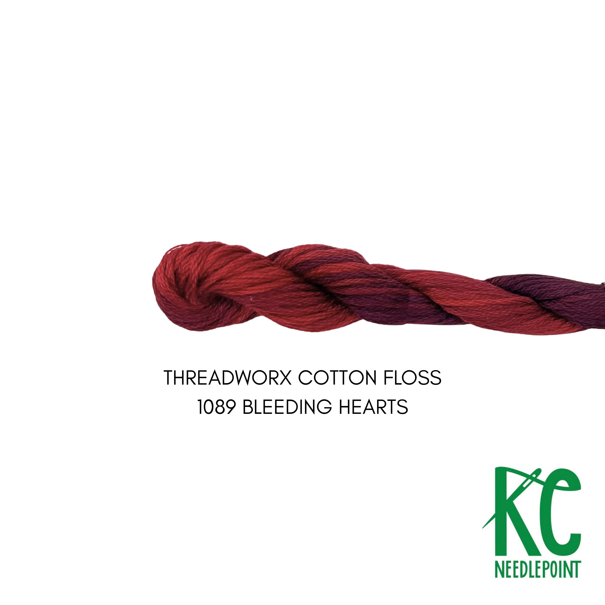 ThreadworX Cotton Floss 1089 Bleeding Hearts - KC Needlepoint