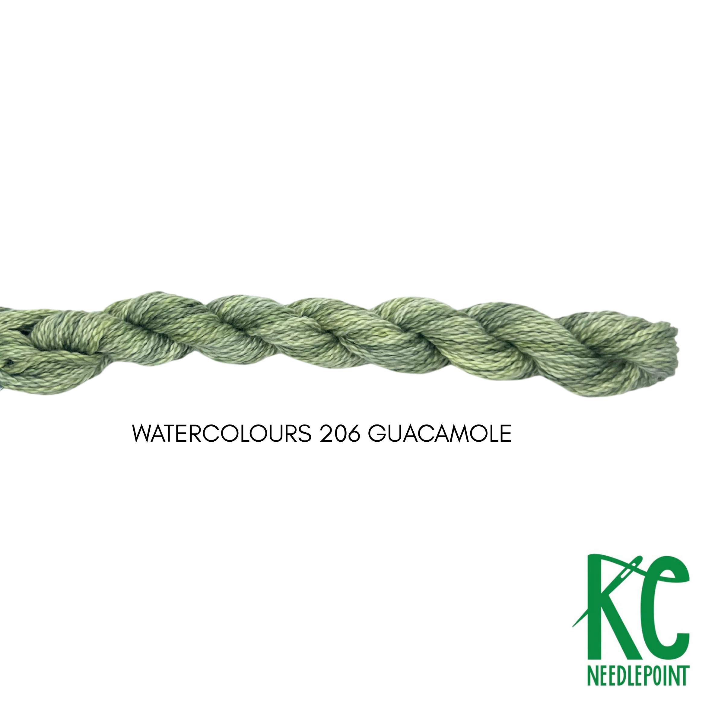 Watercolours 206 Guacamole - KC Needlepoint