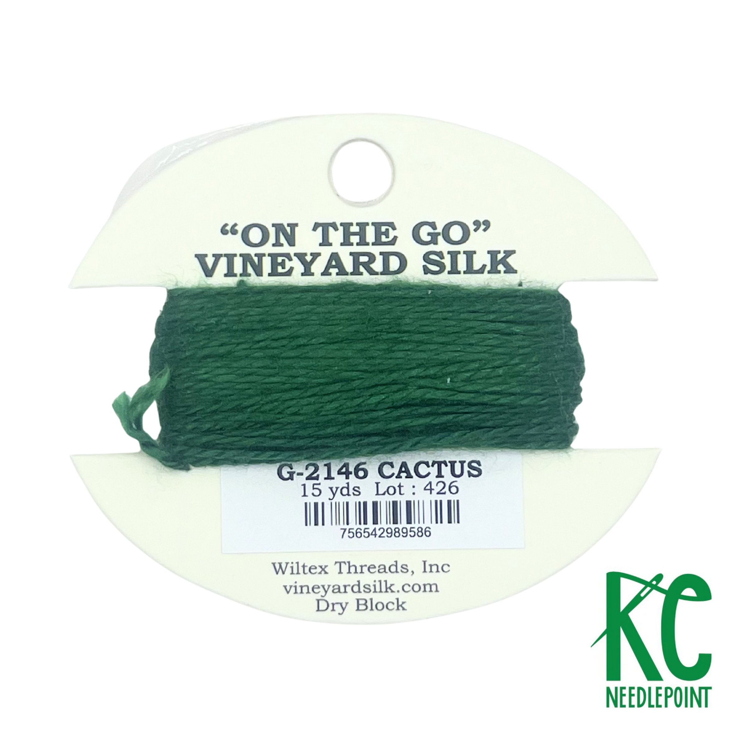 Vineyard Silk Card G2146 Cactus - KC Needlepoint