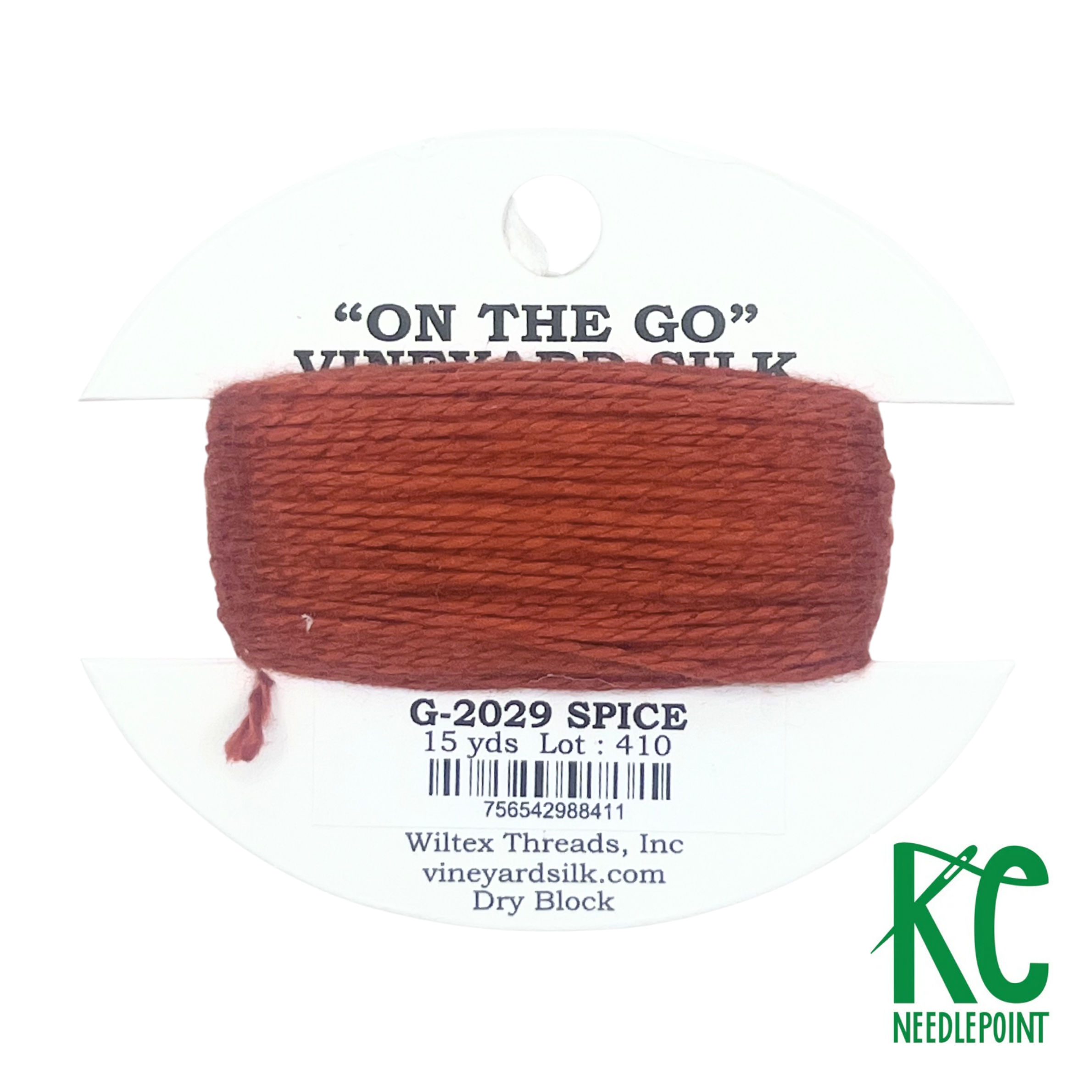 Vineyard Silk Card G2029 Spice - KC Needlepoint