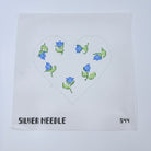 Bluebell Heart Canvas - KC Needlepoint