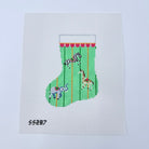 Carousel Mini Sock Needlepoint Canvas - KC Needlepoint