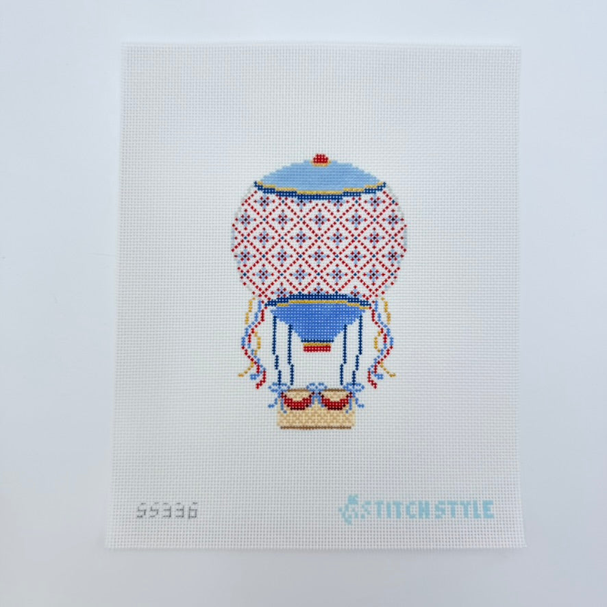 Patriotic Hot Air Balloon Canvas – KC Needlepoint