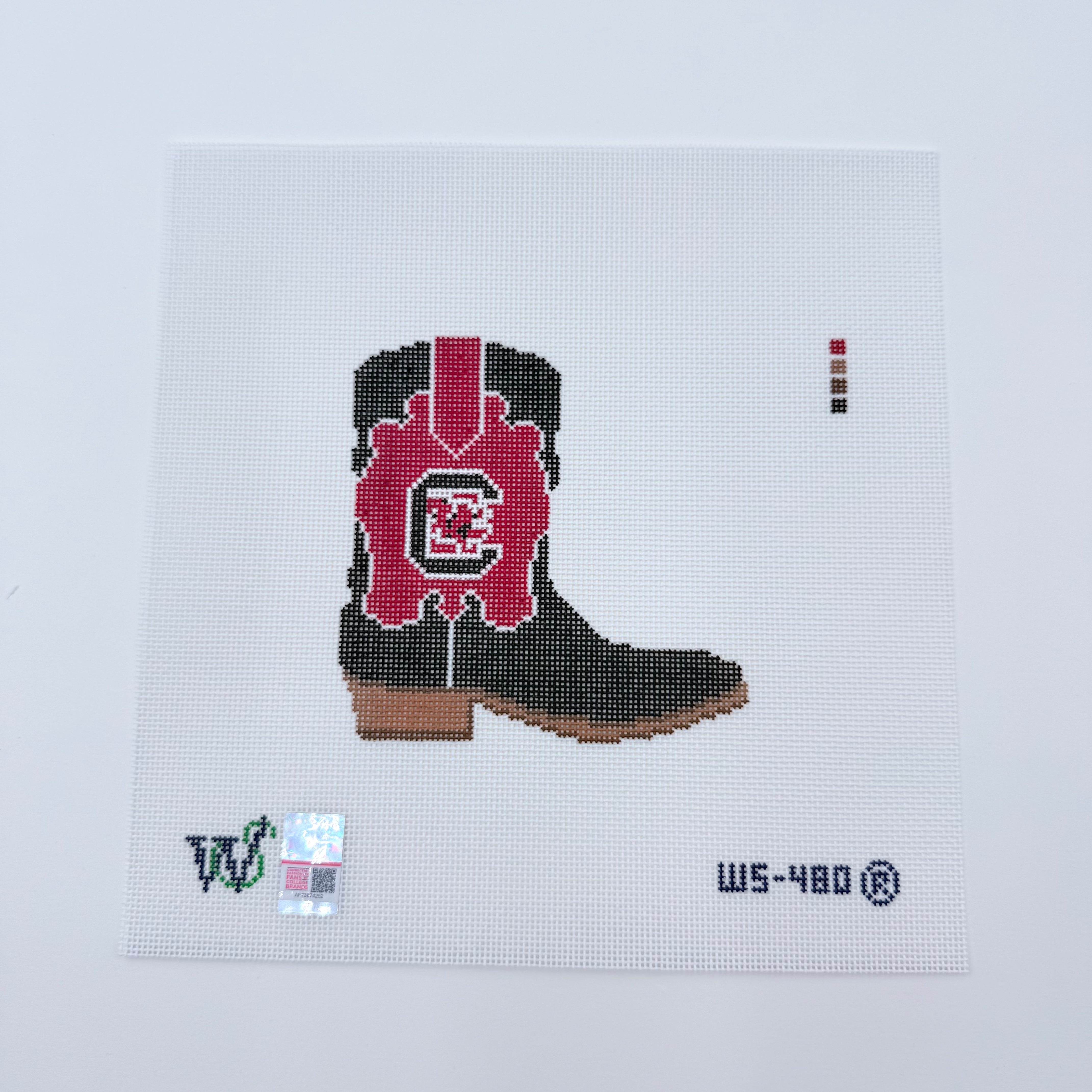 South Carolina Boot Canvas - KC Needlepoint