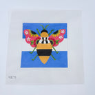Floral Bee Canvas - KC Needlepoint