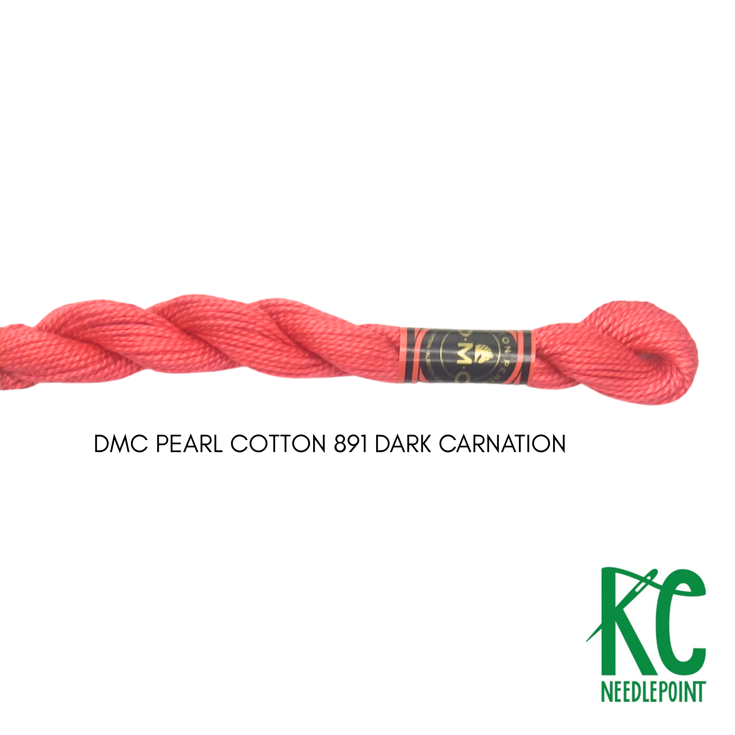 DMC 3 Pearl Cotton 891 Dark Carnation - KC Needlepoint
