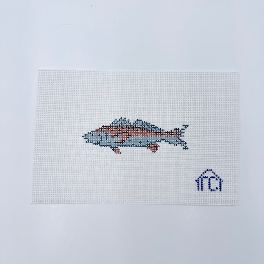 Red Fish Canvas - KC Needlepoint