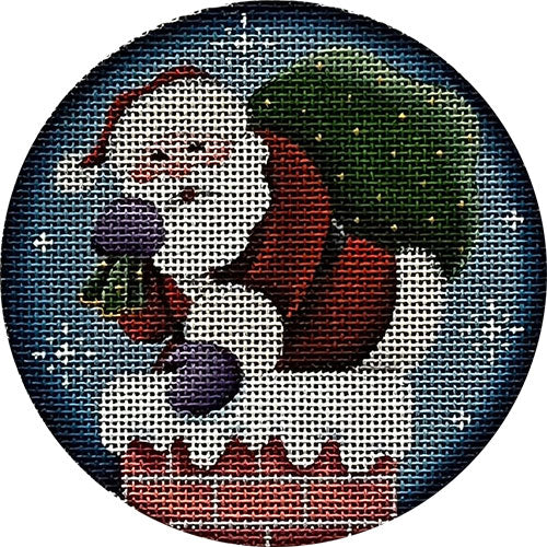 Down the Chimney Canvas - KC Needlepoint