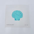 Turquoise Scallop Shell Canvas - KC Needlepoint
