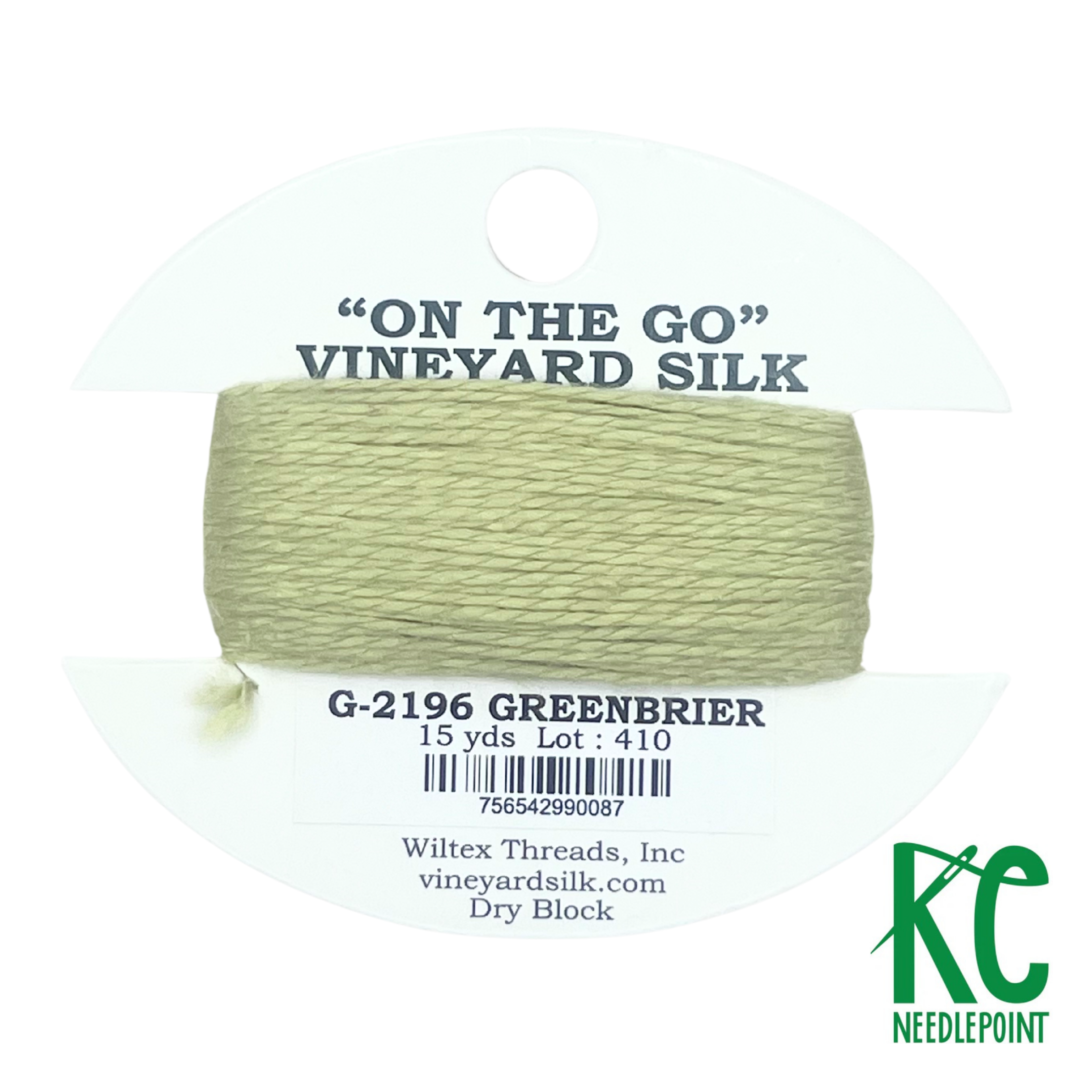 Vineyard Silk Card G2196 Greenbrier - KC Needlepoint