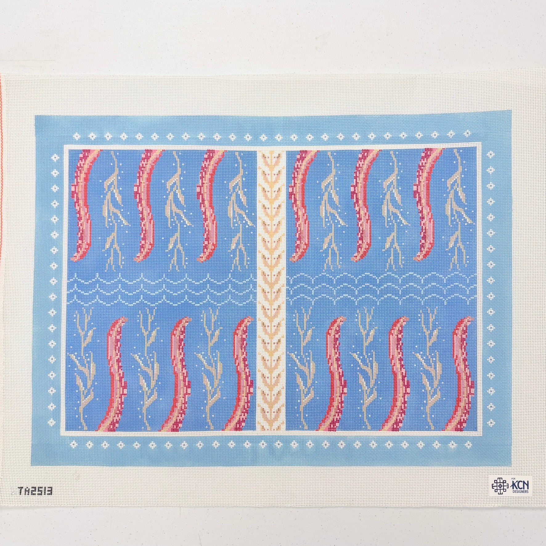 Octopus Backgammon Board Canvas - KC Needlepoint