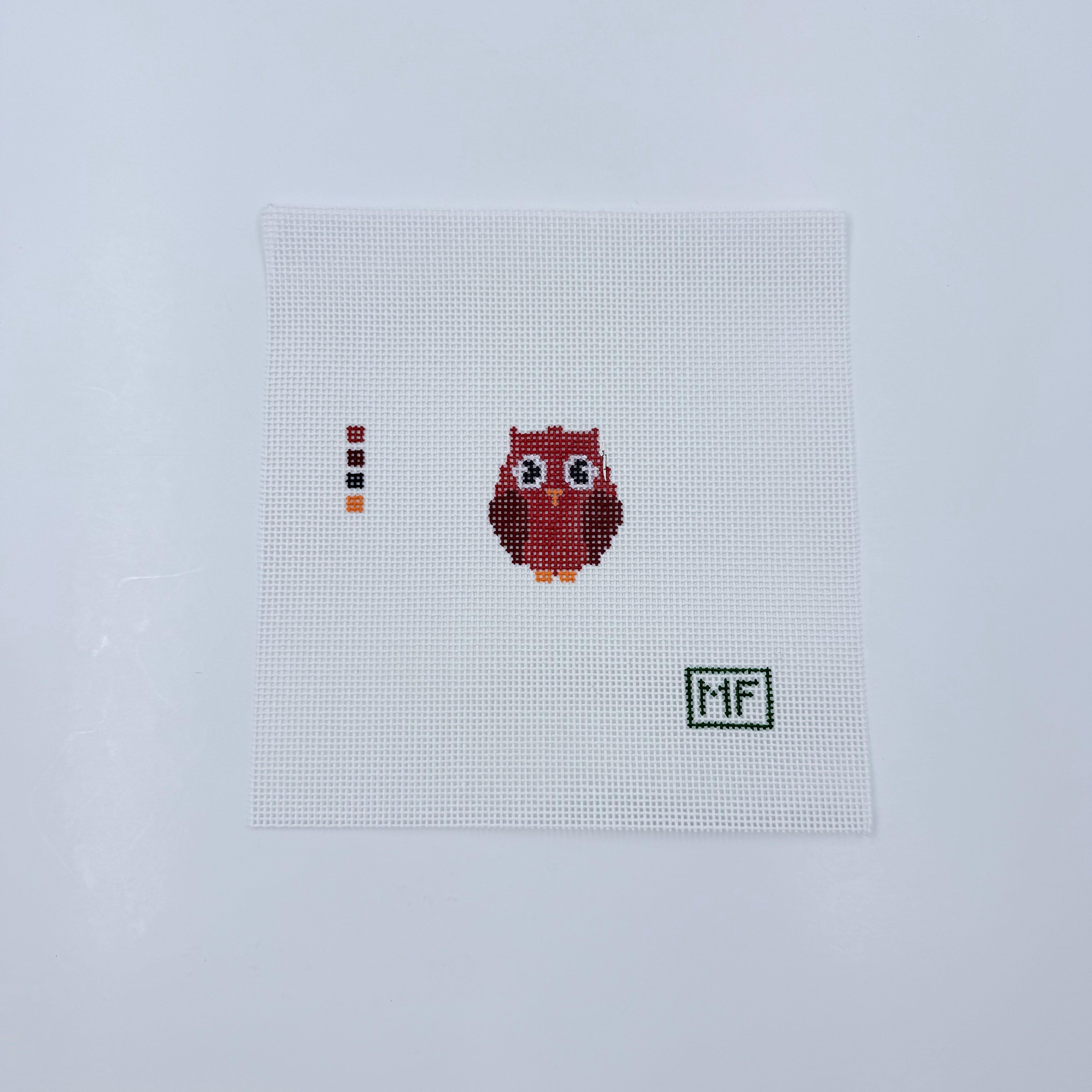 Owl Mini Canvas - KC Needlepoint
