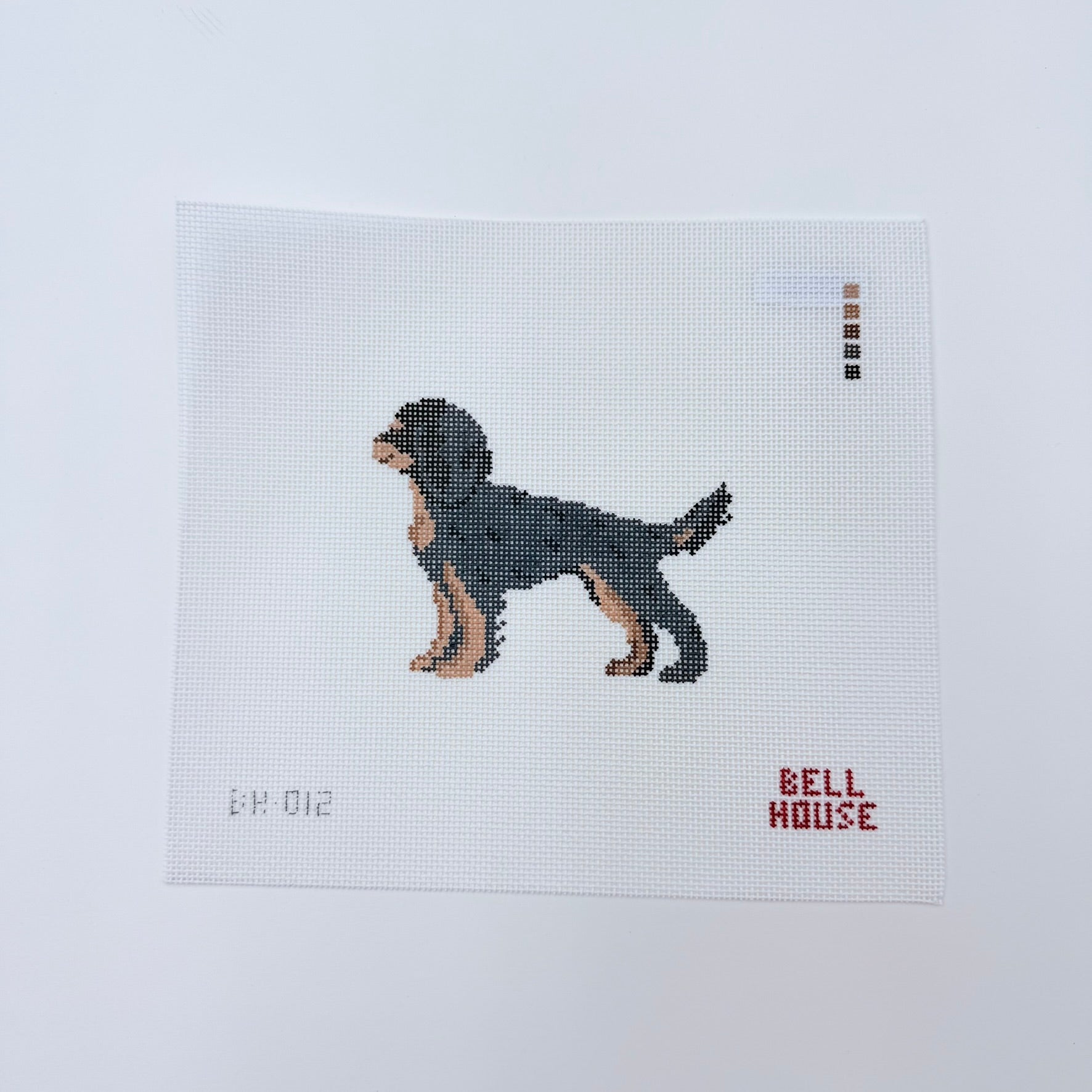 Black Cavalier Canvas - KC Needlepoint