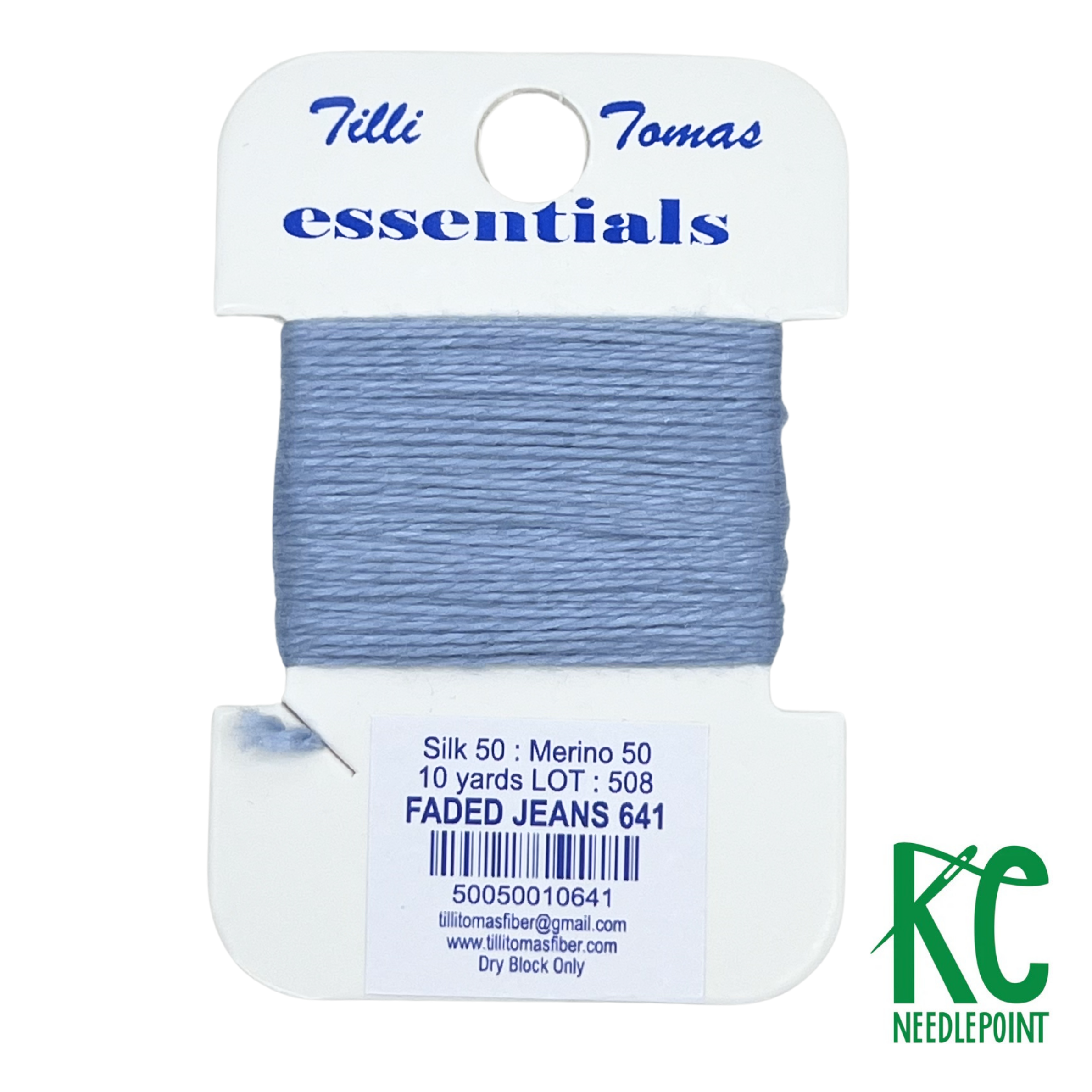Essentials Card 641 Faded Jeans - KC Needlepoint