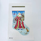 Santa Birdhouse Delivery Stocking Canvas - KC Needlepoint