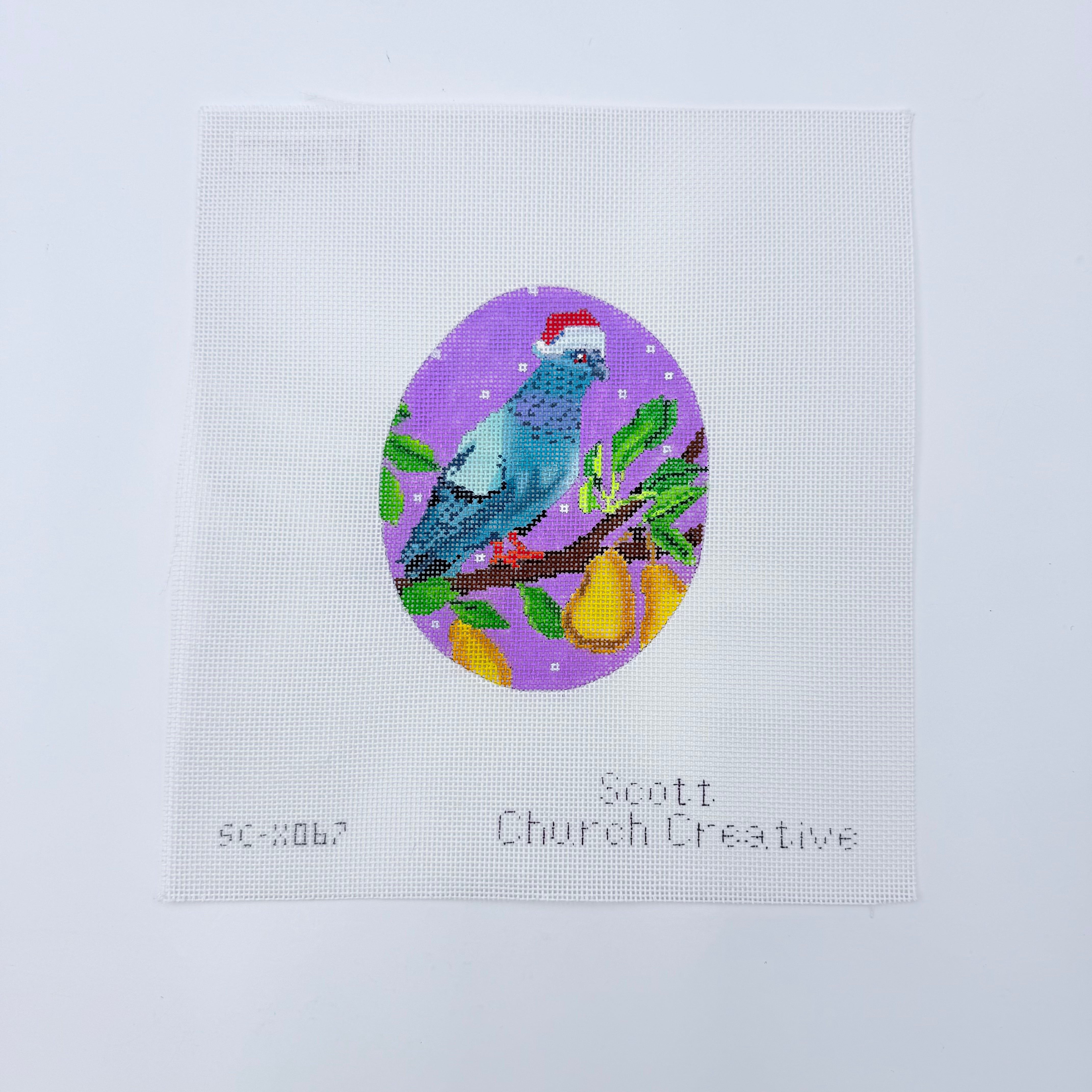 Partridge in a Pear Tree Canvas - KC Needlepoint