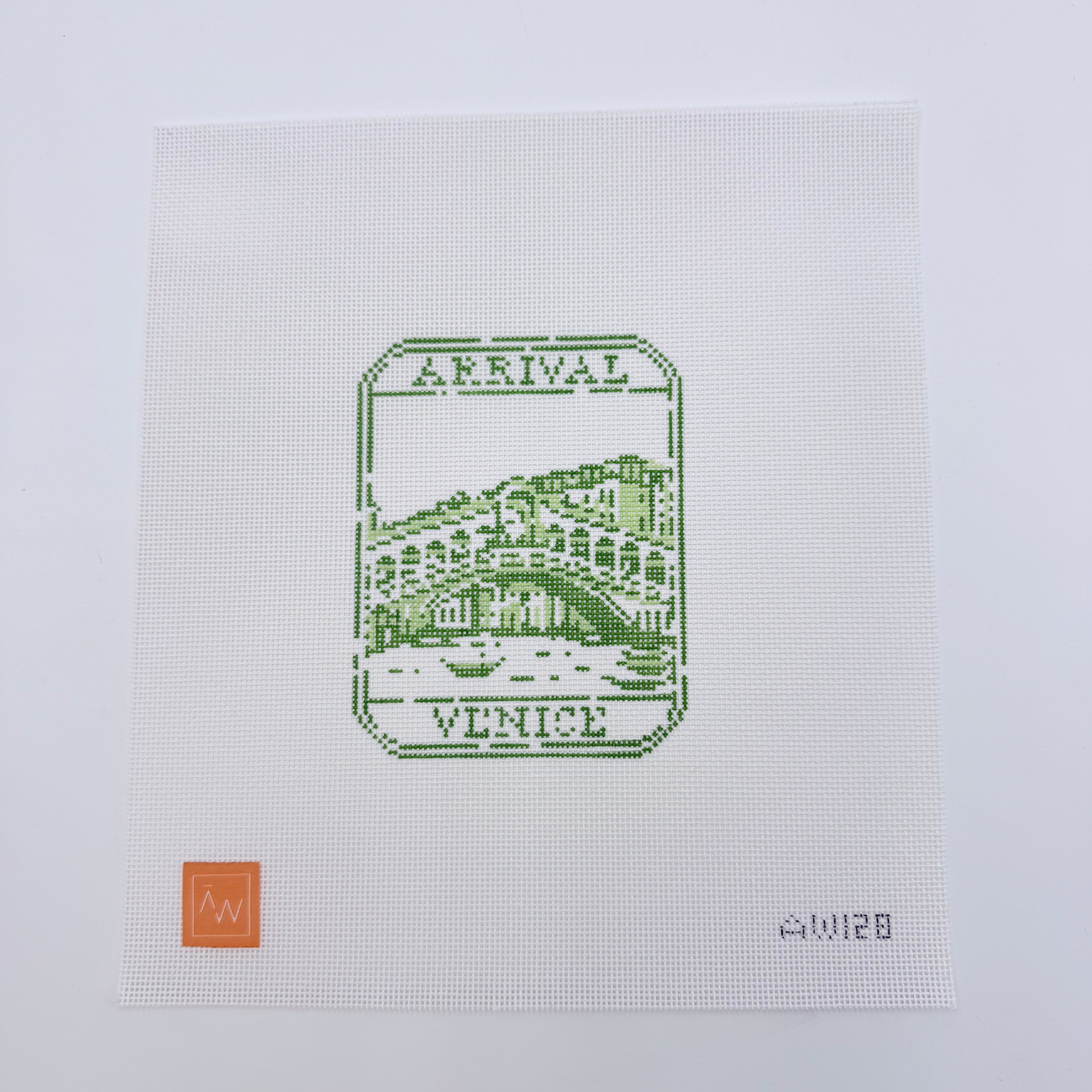 Passport Stamp-Venice Canvas - KC Needlepoint