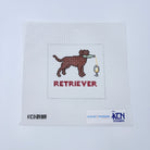 Retriever (White Wine) Square Canvas - KC Needlepoint