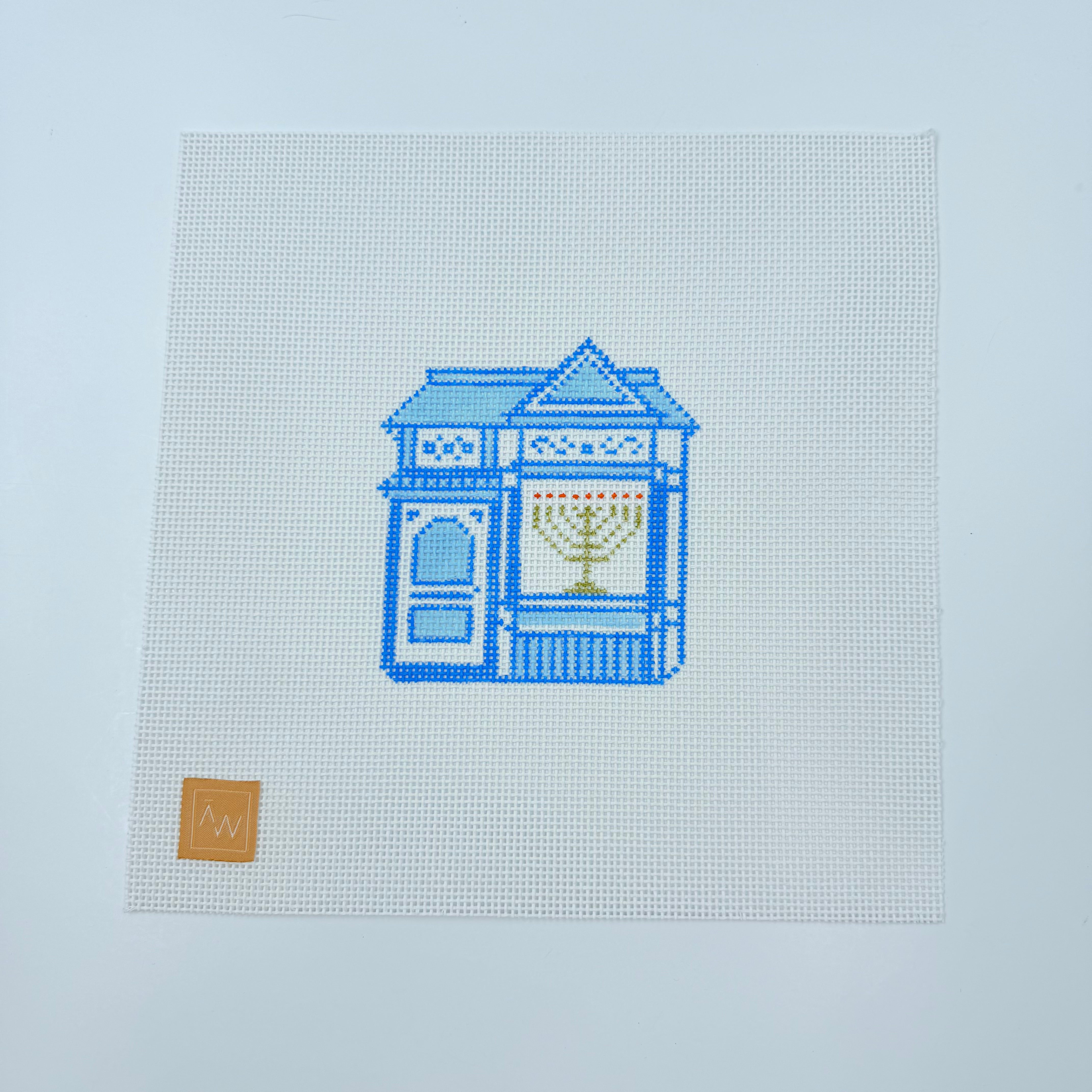 Hanukkah Painted Lady Canvas - KC Needlepoint