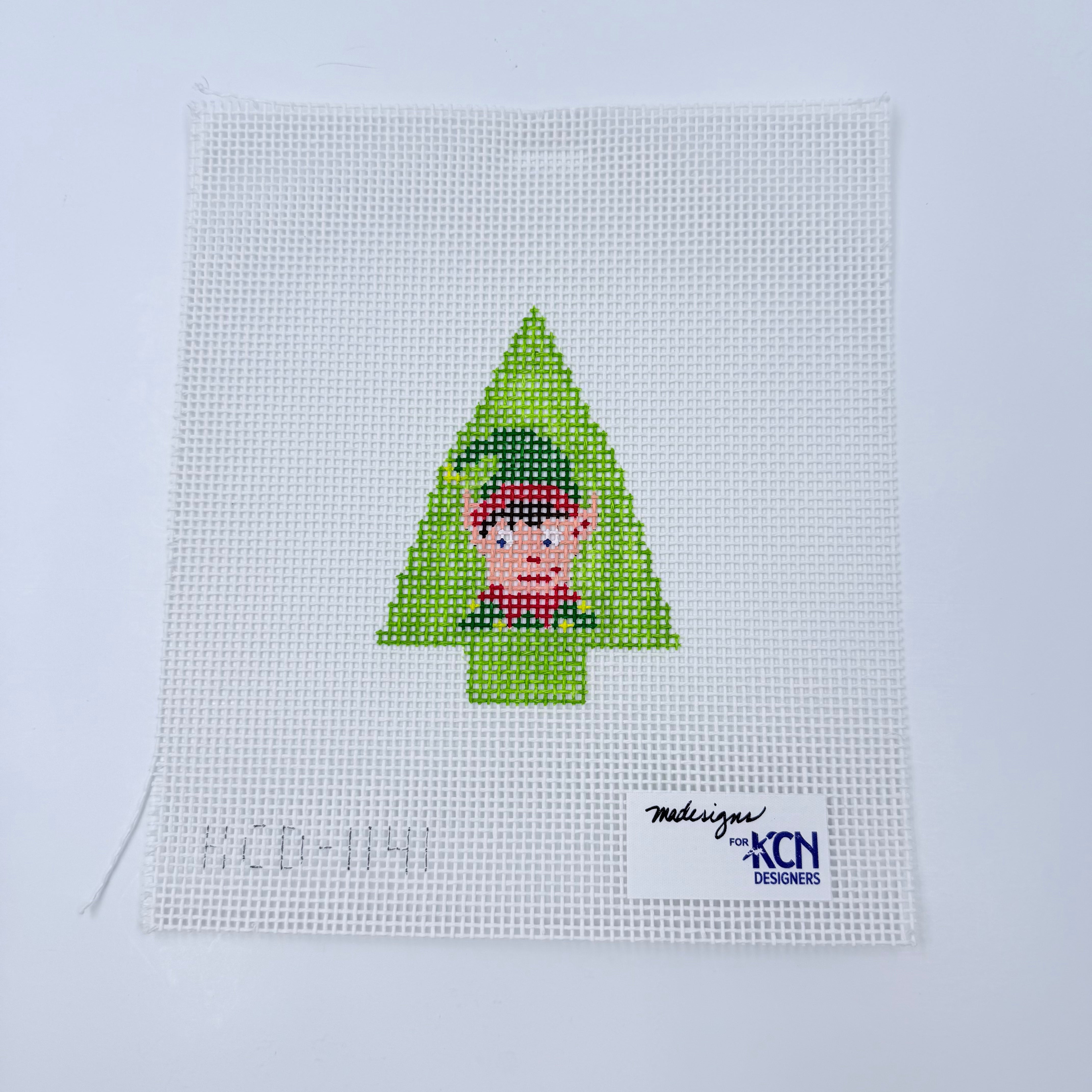 Elf Tree Canvas - KC Needlepoint