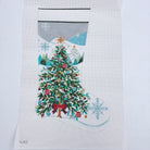 Christmas Tree with Red Bow Stocking Canvas - KC Needlepoint