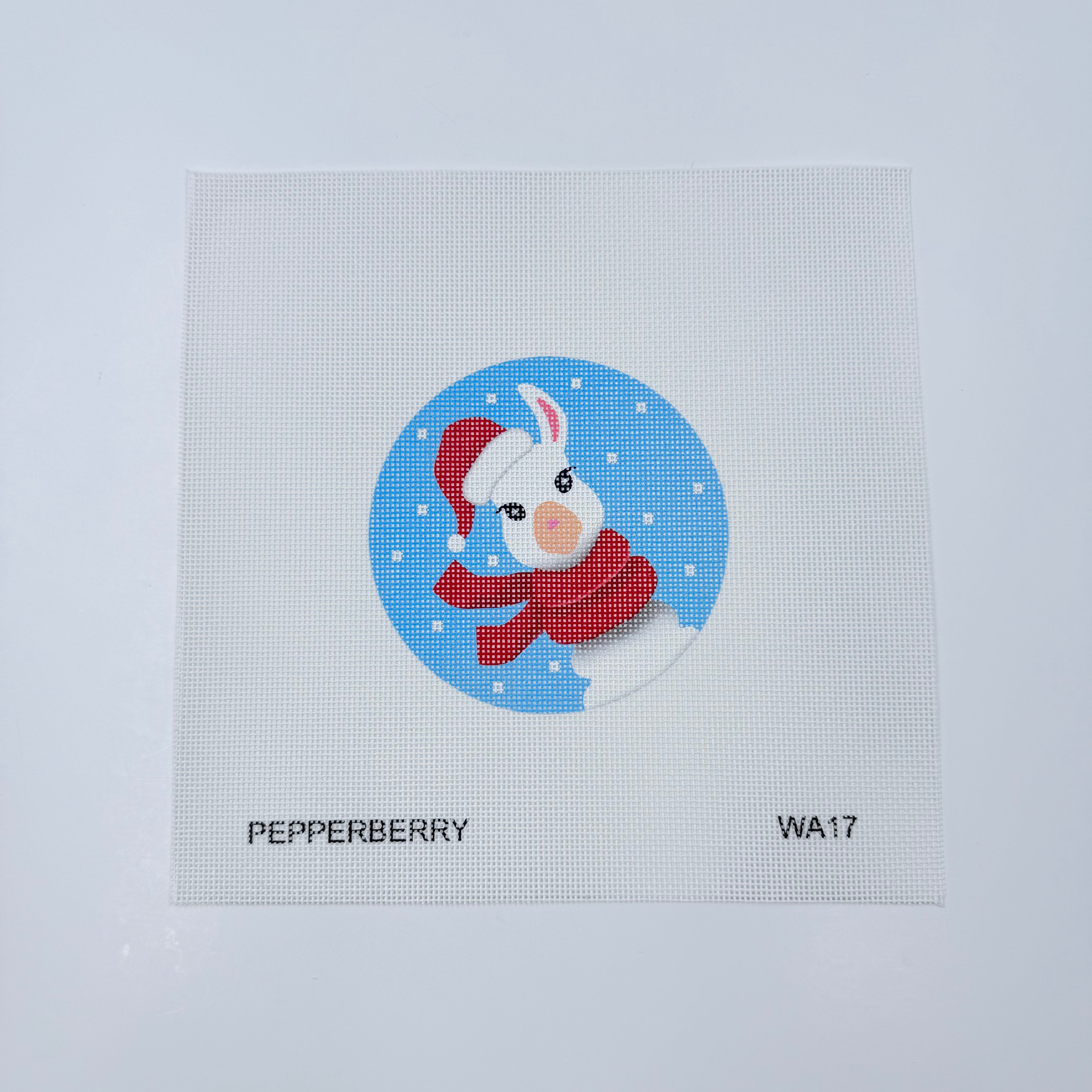 Llama Santa Ornament Canvas - KC Needlepoint