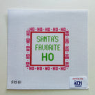Santa's Favorite Ho Canvas - KC Needlepoint