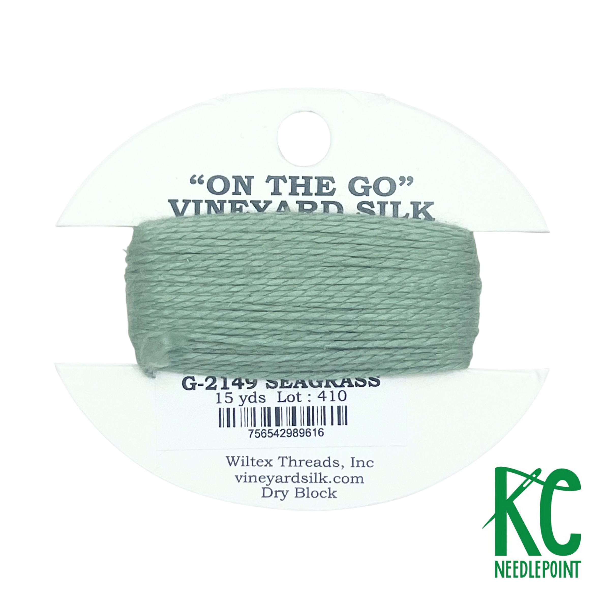 Vineyard Silk Card G2149 Seagrass - KC Needlepoint
