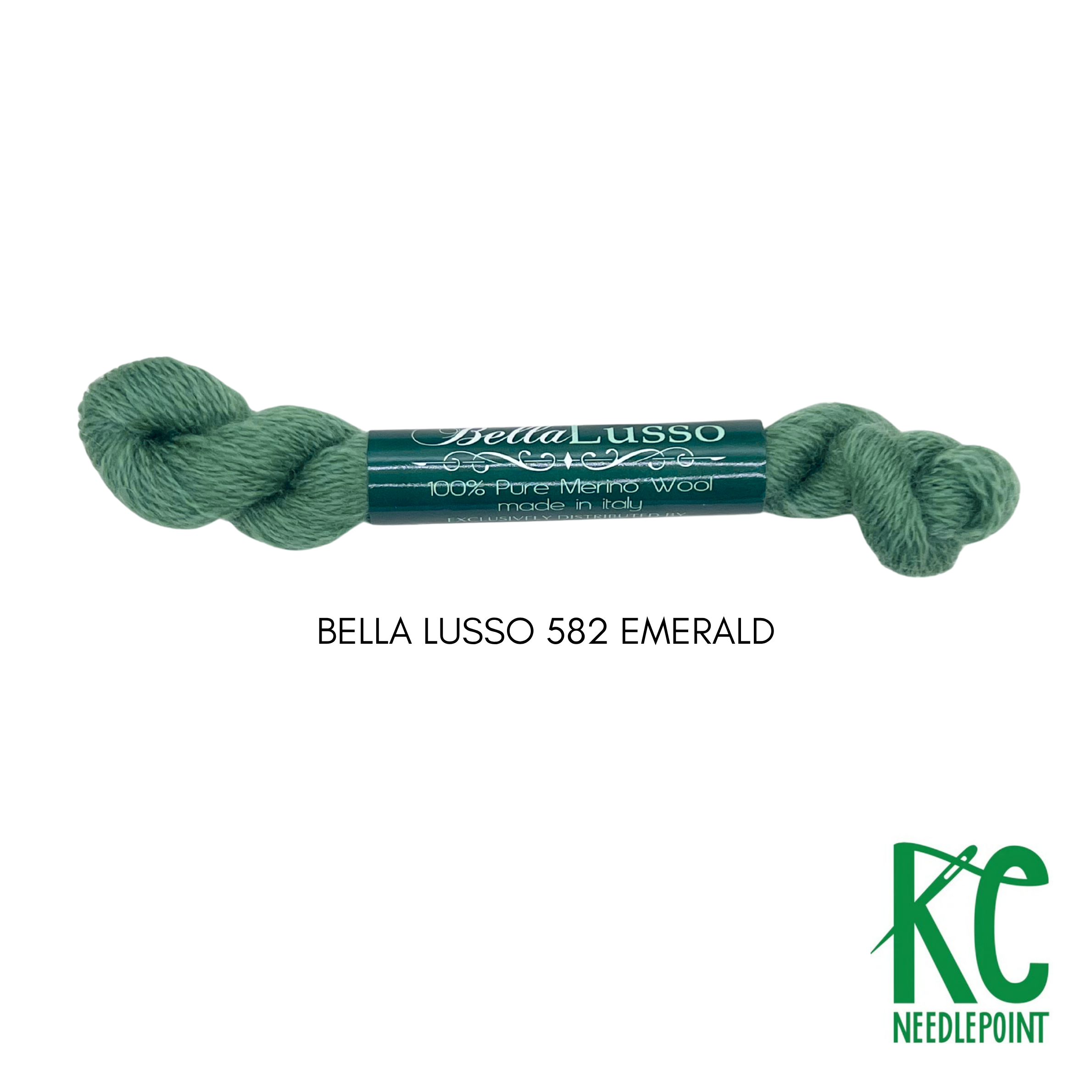 Bella Lusso Merino Wool 582 Emerald - KC Needlepoint